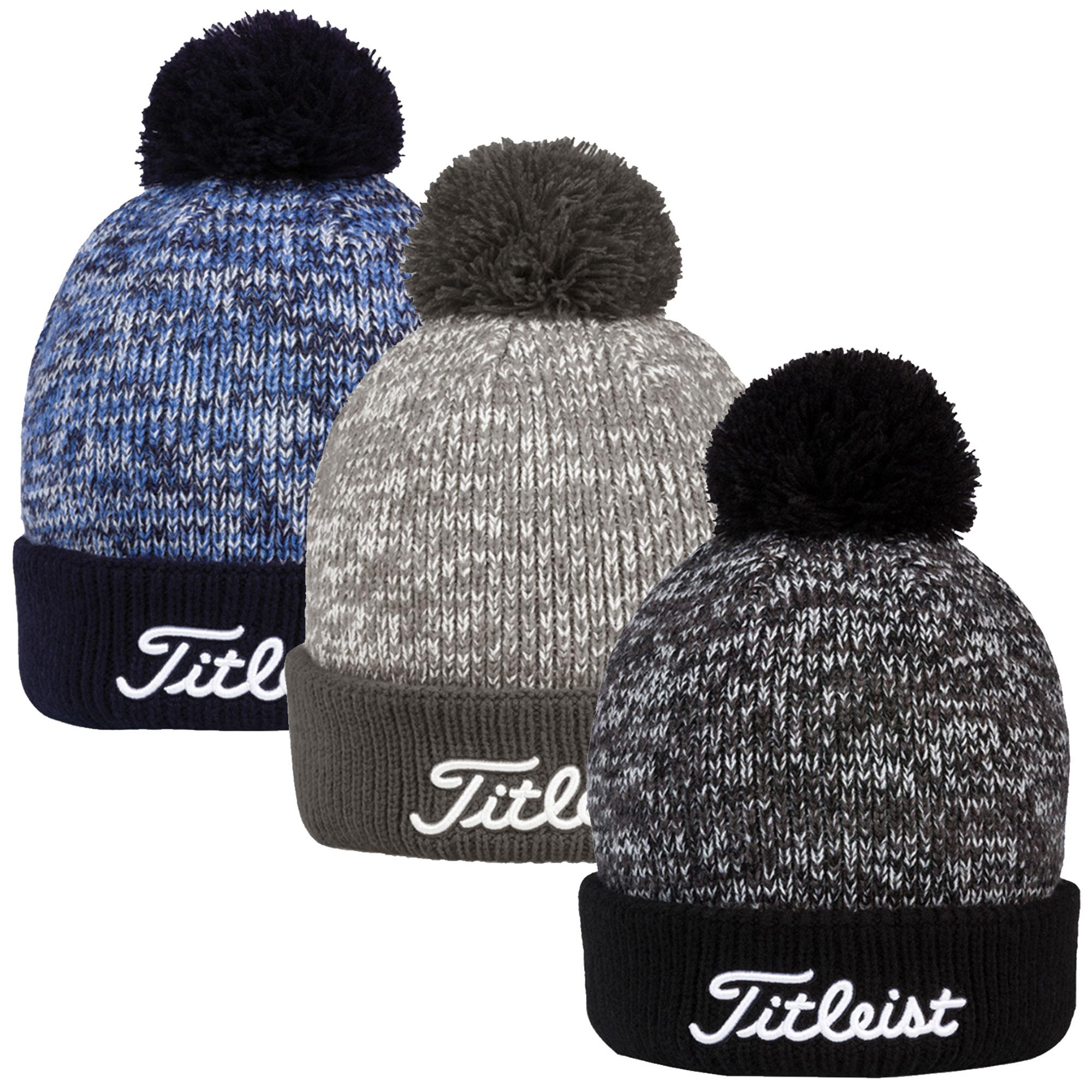 titleist pom pom golf beanie