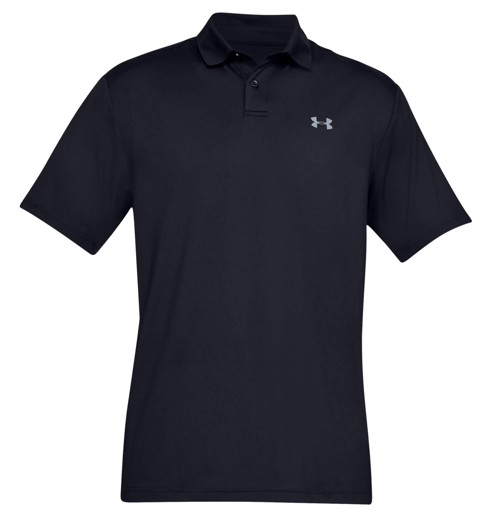 black under armour golf shirt