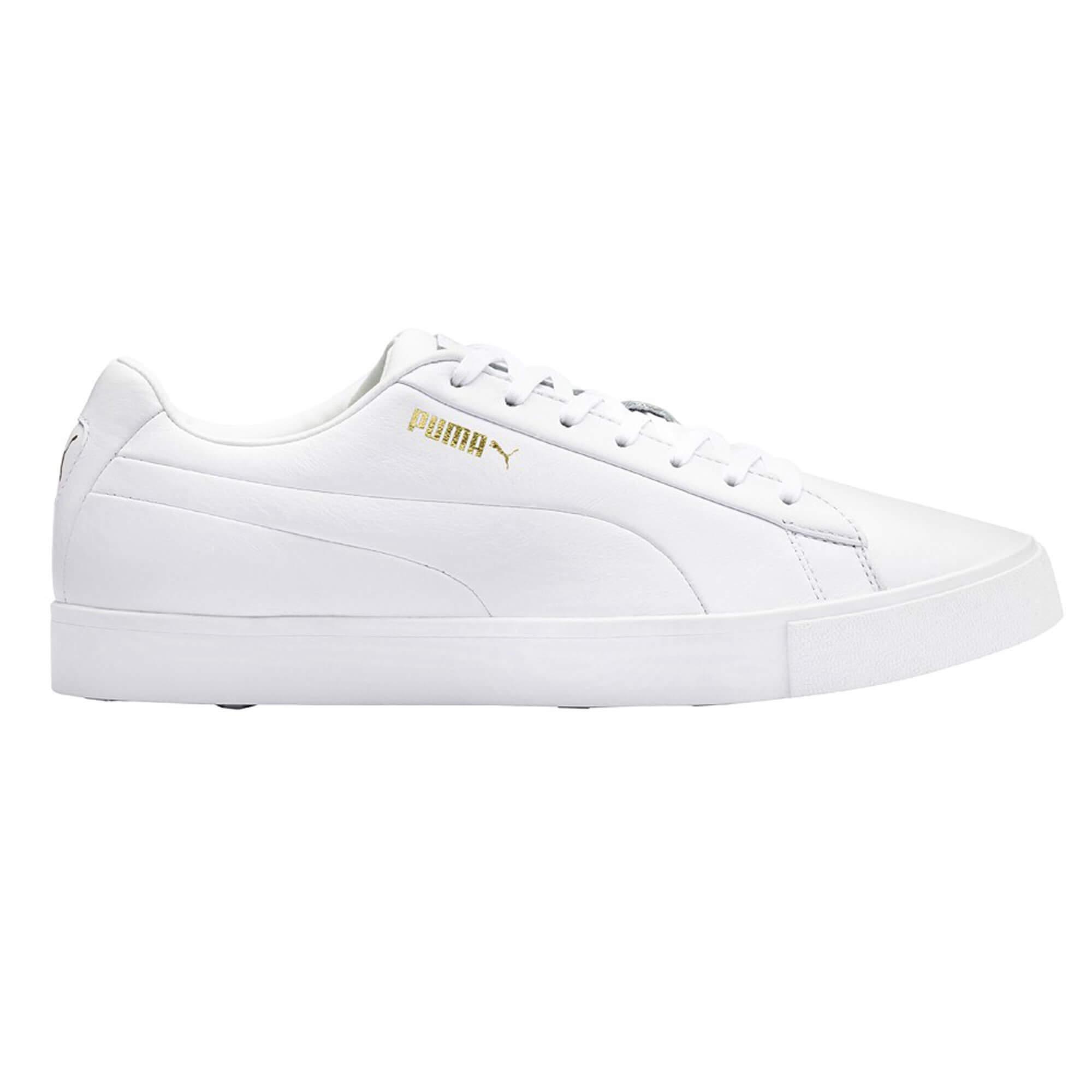 puma shoes white and gold