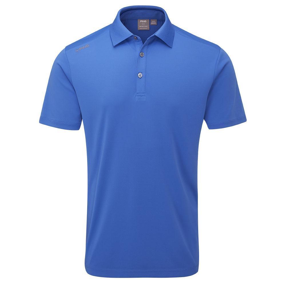 Ping Lindum Golf Polo Shirt - Bright Cobalt Mens Blue Small