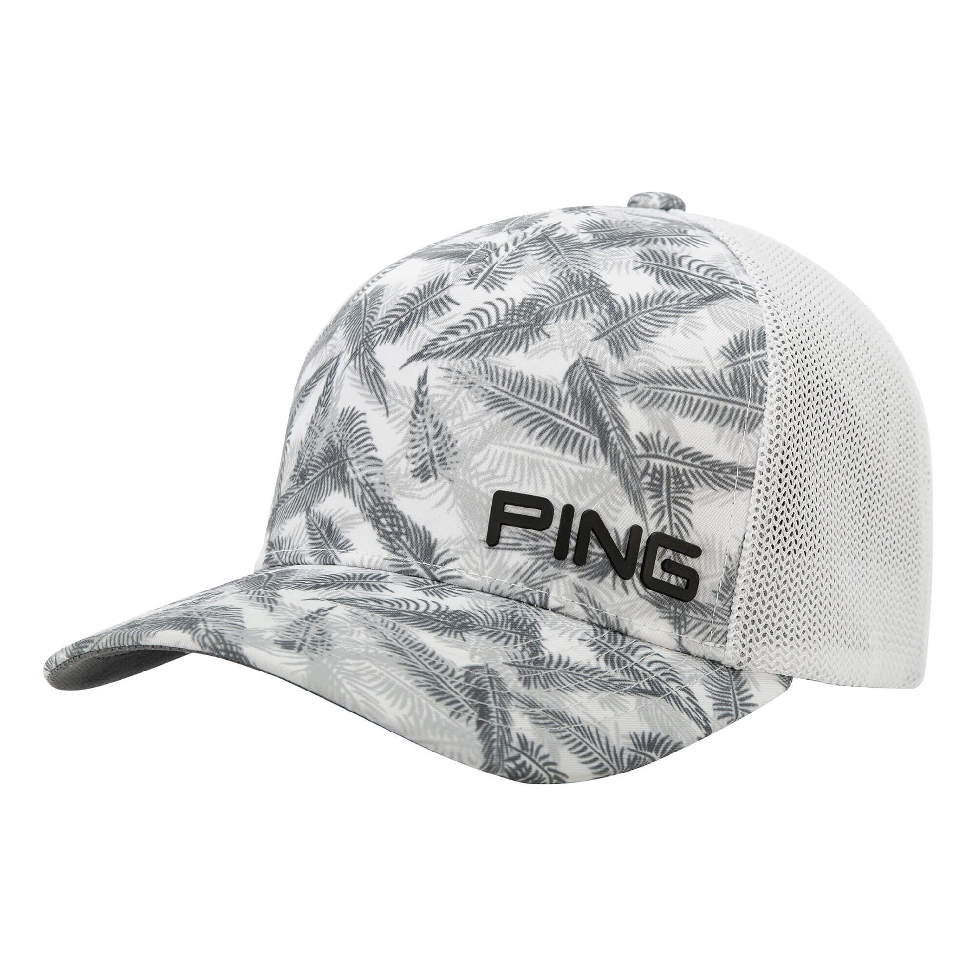 Ping Pattern Mesh Cap White