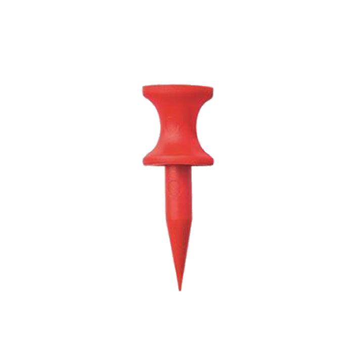 Longridge Pro Plastic Step Golf Tees - Red 12mm