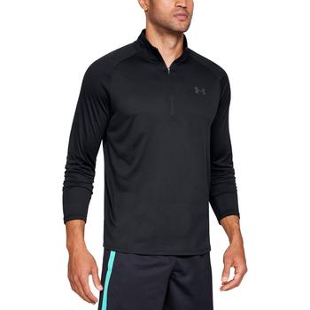 Under Armour Tech 2.0 Half Zip Long Sleeve Golf Top - Black - main image