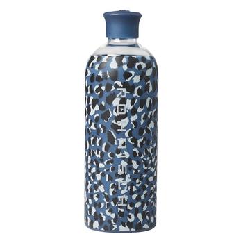 Rohnisch Glass Insulated Golf Water Bottle - Navy Spot - main image