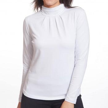 Green Lamb Regan Cotton Golf Roll Neck - White - main image