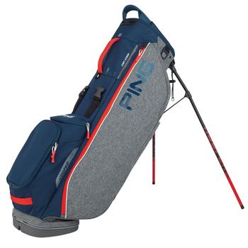 Ping Hoofer Lite Golf Stand Bag - Heathered Grey/Navy/Scarlet