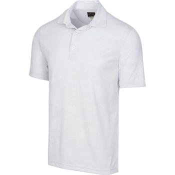 Greg Norman Shark Jacquard Golf Shirt - Shark Grey