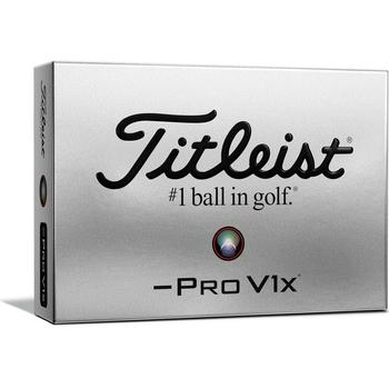 Titleist Pro V1x Golf Balls - White - Left Dash - main image