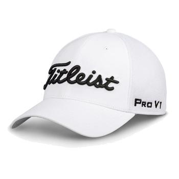 Titleist Tour Sports Mesh Back Fitted Golf Cap - White/Black  - main image