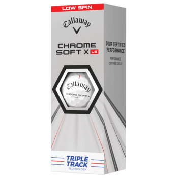 Callaway Chrome Soft X LS Triple-Track Golf Balls - White - main image