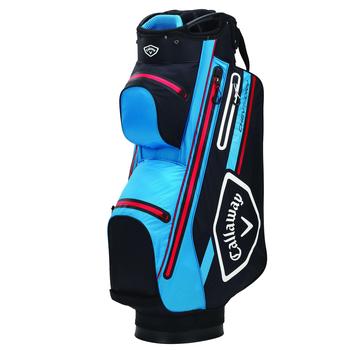 Callaway Chev Dry 14 Waterproof Golf Cart Bag 2021 - Black/Cyan/Red