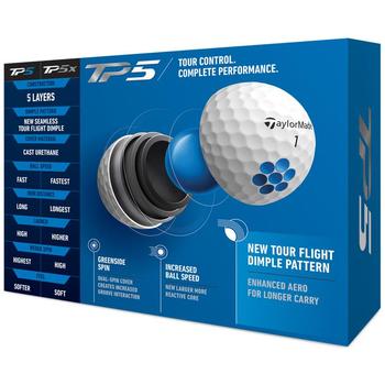 TaylorMade TP5 Golf Balls  - White
