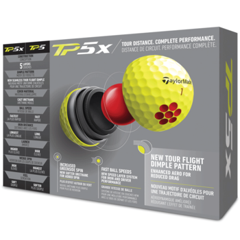 TaylorMade TP5x Golf Balls - Yellow - main image