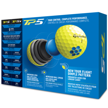 TaylorMade TP5 Golf Balls - Yellow - main image