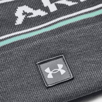 Under Armour Halftime Pom Golf Beanie Hat - Pitch Grey/Halo Grey - main image