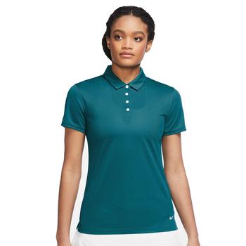 Nike Dri-Fit Victory Solid Womens Golf Polo Shirt - Bright Spruce/White - main image