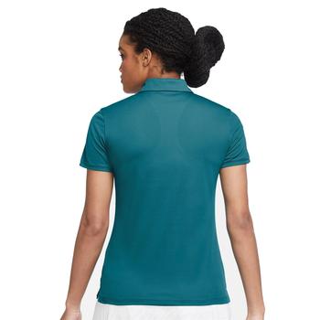 Nike Dri-Fit Victory Solid Womens Golf Polo Shirt - Bright Spruce/White - main image