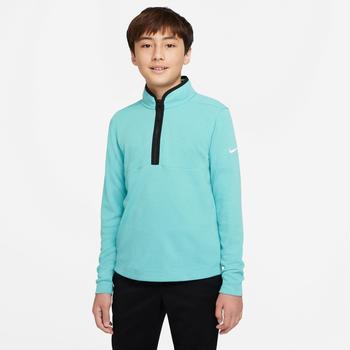 Nike Boys Dri-Fit Victory Half-Zip Golf Top - Washed Teal/White - main image