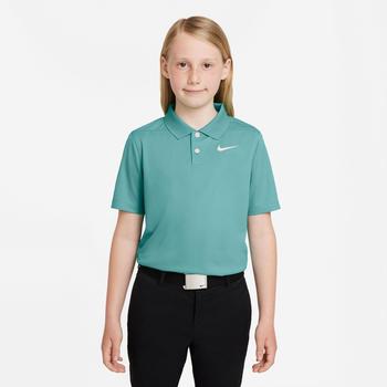 Nike Boys Dri-Fit Victory Solid Golf Polo Shirt - Washed Teal/White - main image
