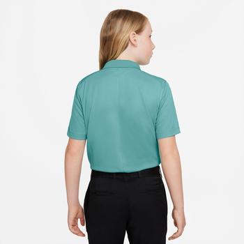Nike Boys Dri-Fit Victory Solid Golf Polo Shirt - Washed Teal/White - main image
