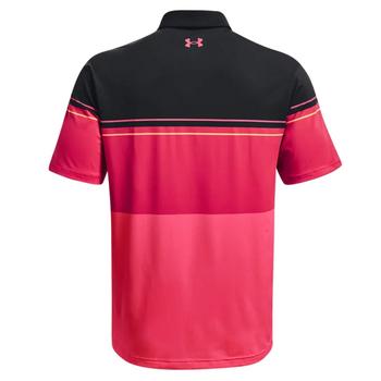 Under Armour Playoff 2.0 Golf Polo Shirt - Black/Pink - main image