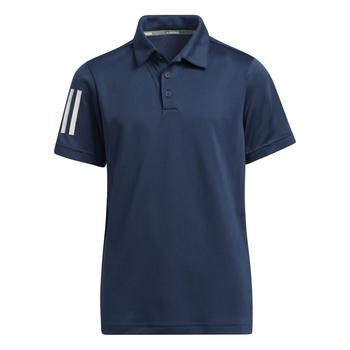 adidas Boys 3 Stripe Golf Polo Shirt - Navy - main image