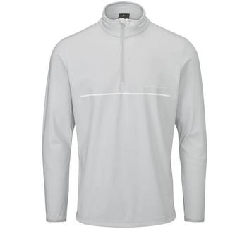 Oscar Jacobson Darwin Midlayer Golf Sweater - Lunar Grey