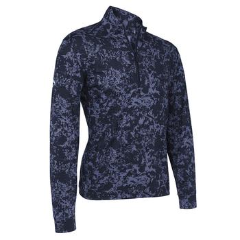Callaway Camo Sun Printed Quarter Zip Top Peacoat