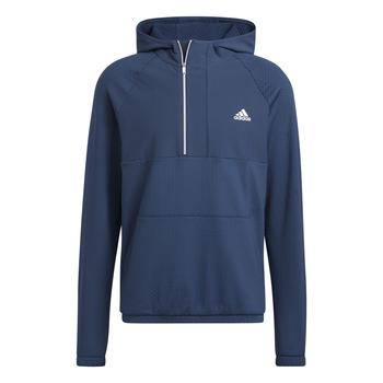 adidas Fleece Anorak Golf Sweater - Navy - main image