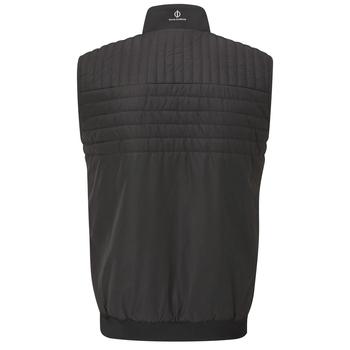 Oscar Jacobson Hodgson Padded Full Zip Golf Gilet - Black - main image