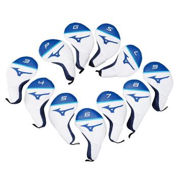 Mizuno Golf Iron Headcover Set - 11 Pieces White/Blue - main image