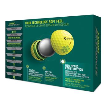 TaylorMade Tour Response Golf Balls 2022 Unisex - Yellow  - main image