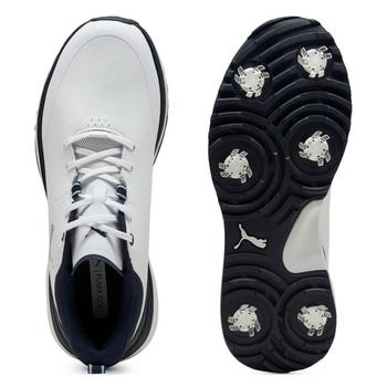 Puma Fusion Grip ST Golf Shoes -  Puma White/Puma Silver/Deep Navy - main image