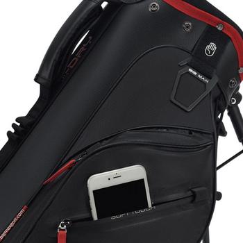 Big Max Aqua Seven H Waterproof Golf Stand Bag - Black/Red - main image