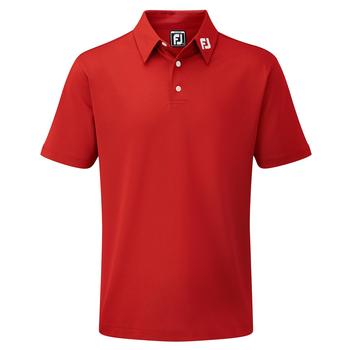 FootJoy Junior Stretch Solid Pique Polo Shirt - Red - main image