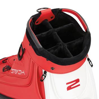 TaylorMade Stealth 2 Tour Cart Golf Bag - Red/White/Black - main image