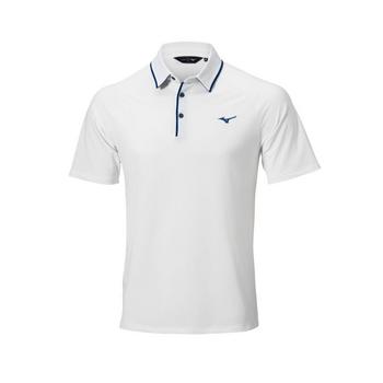 Gold Gear Direct - Mizuno Classic Pique Short Sleve Golf Polo Shirt - Optic White