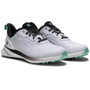 FootJoy Pro SL Golf Shoes - White/Black/Teal - main image