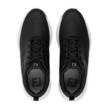 FootJoy Qualifier Golf Shoes - Black/White/Grey - main image
