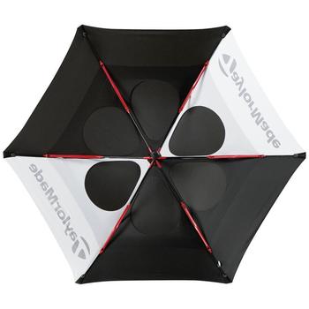 TaylorMade Double Canopy 68' Golf Umbrella - Black/White - main image