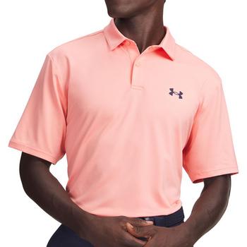 Under Armour UA Matchplay Golf Polo Shirt - Posh Pink/Navy