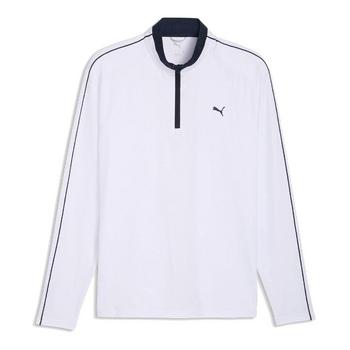 Gold Gear Direct - Pure 3.0 1/4 Zip Golf Sweater - White Glow/Deep Navy