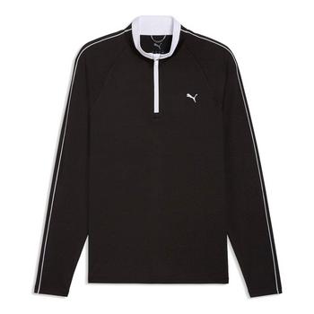 Gold Gear Direct - Pure 3.0 1/4 Zip Golf Sweater - Puma Black/White Glow