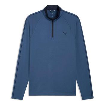 Puma Pure 3.0 1/4 Zip Golf Sweater - Dark Indigo/Deep Navy