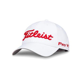 Titleist Tour Performance Golf Cap - White/Red