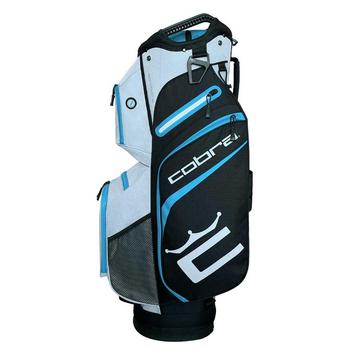 Gold Gear Direct - Cobra Signature Golf Cart Bag - Black/Grey/Blue