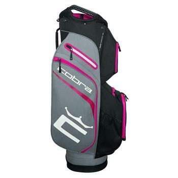 Cobra Signature Golf Cart Bag - Grey/Pink/Black - main image