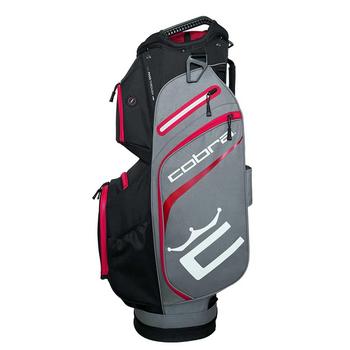 Gold Gear Direct - Cobra Signature Golf Cart Bag - Grey/Red/Black