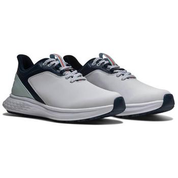 FootJoy Pulse Womens Golf Shoes - White/Navy/Blue - main image