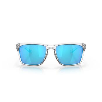 Oakley Sylas Sunglasses - Polished Clear w/Prizm Sapphire Lens - main image